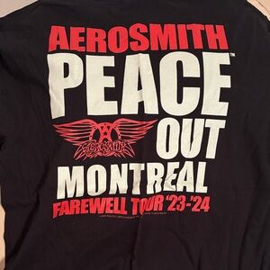 Aerosmith Farewell Tour Black T-Shirt